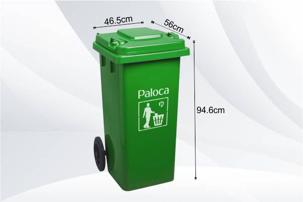 Kích thước thùng rác hdpe 120l