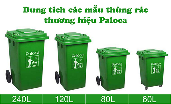 dung tich cac loai thung rac paloca