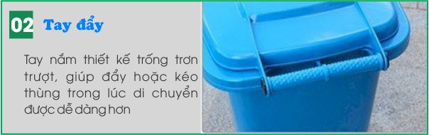 tay day thung rac nhua 60 lit