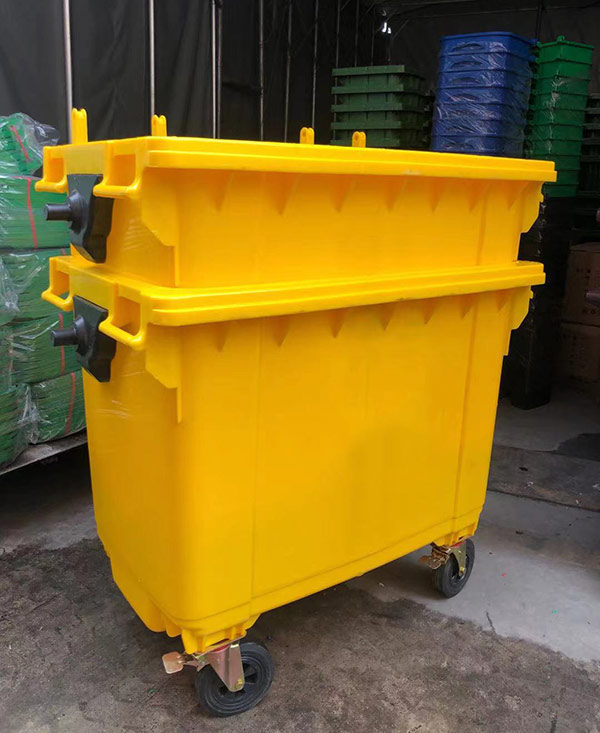 Thùng rác màu vàng dung tích 660L
