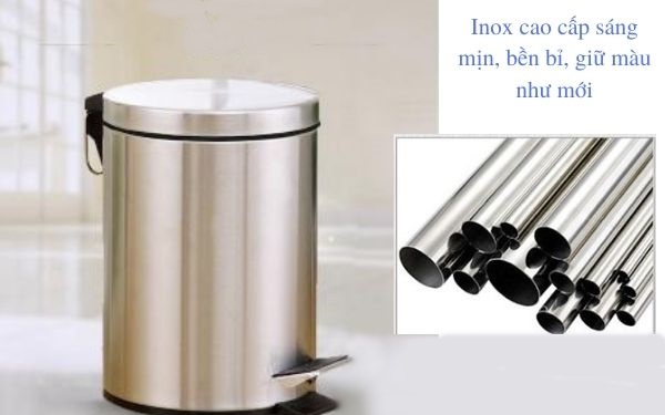 Chất liệu inox cao cấp, sáng bóng, bền bỉ trong mọi điều kiện khắc nghiệt