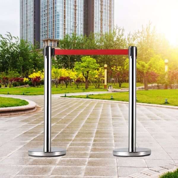 Cột chắn dây căng kéo với dây dài 2m