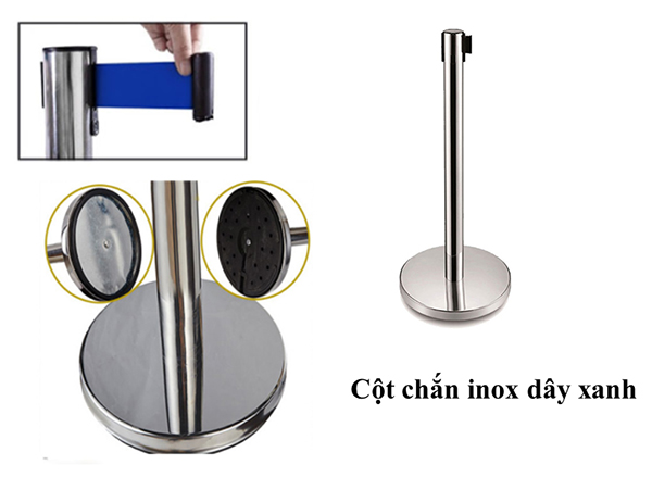 Cấu tạo phần đế của cột chắn dây xanh 5m