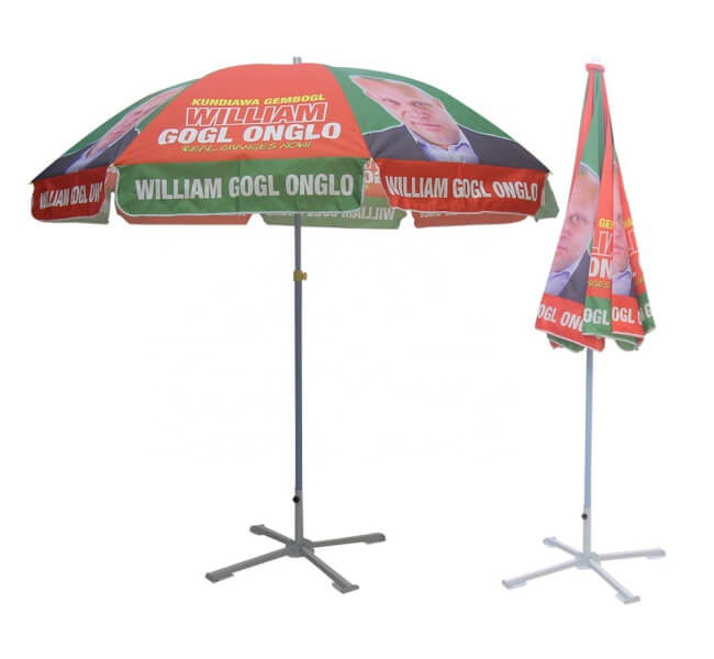 Mẫu ô dù ngoài trời hỗ trợ quảng cáo thương hiệu