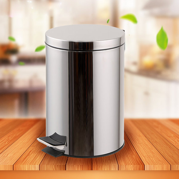 Mẫu thùng rác làm bằng inox dung tích 12l