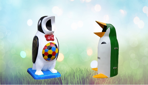 thung rac hinh thu chim canh cut