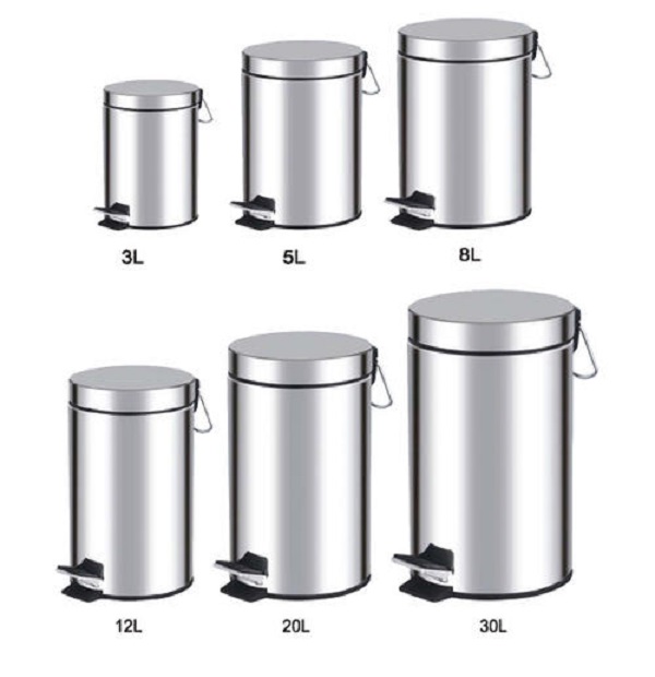 (Một số mẫu thùng rác inox đạp chân tại Hành Tinh Xanh)