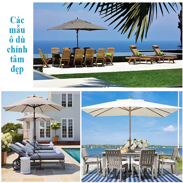 Các mẫu ô dù ngoài trời chính tâm đẹp nhất
