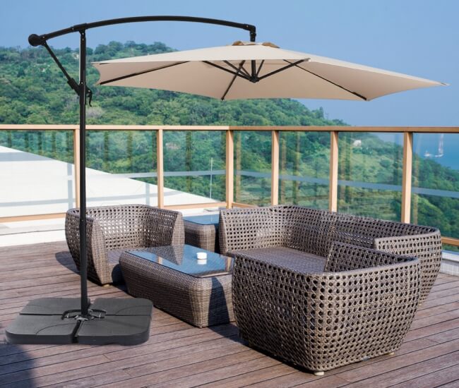 Mẫu ô lệch tâm được ưa chuộng hiện nay