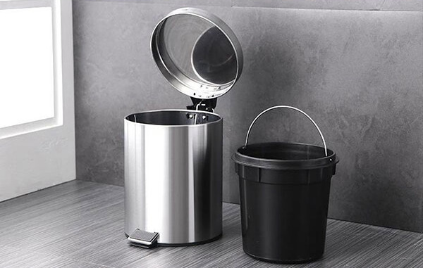 thung rac inox cho trường học