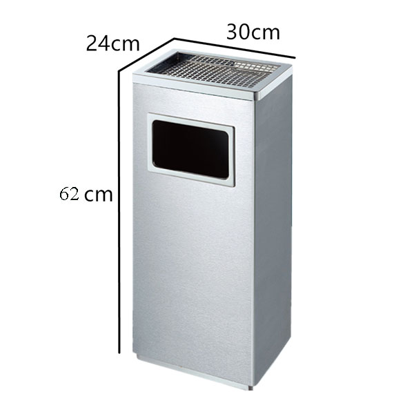 Kích thước thùng rác inox chữ nhật