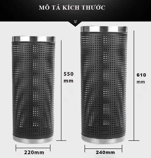 Cụ thể kích thước của sọt chứa ô