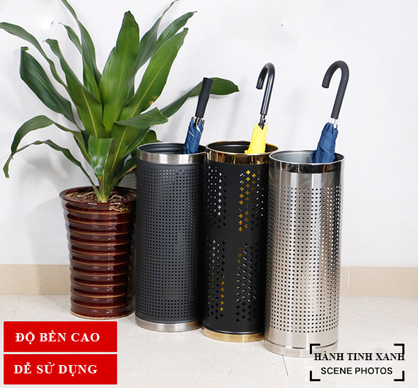Mẫu thùng đựng ô dù kiểu dáng tròn tiết kiệm diện tích