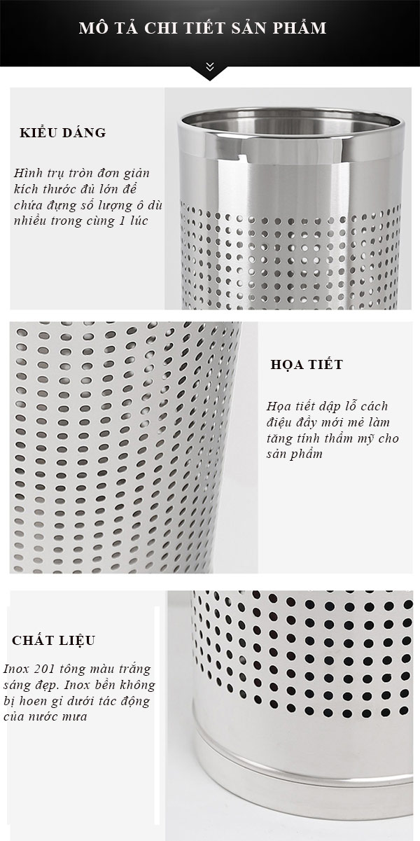 Đặc điểm các chi tiết của sản phẩm