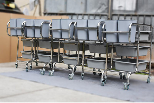 Hình ảnh thật của sản phẩm xe thu gom bát đĩa