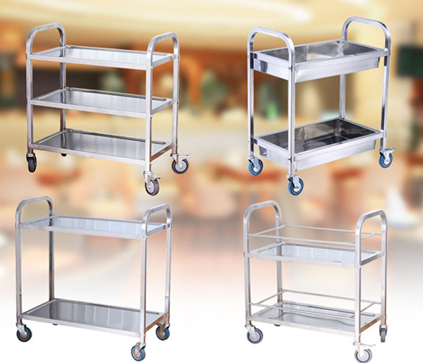 Sử dụng xe đẩy phục vụ thức ăn bằng inox có nhiều lợi ích