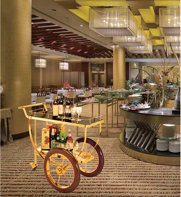 Mẫu xe đẩy chuyên dùng trong nhà hàng hạng sang