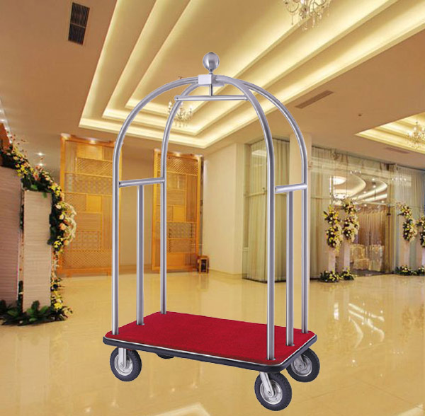 Xe vận chuyển đồ đạc hành khách tại sảnh khách sạn