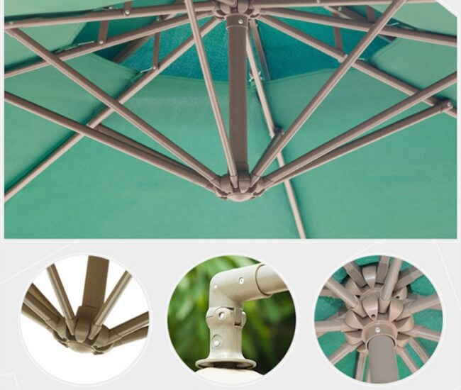 Khung ô dù sắt sơn tĩnh điện có màu sáng và đẹp mắt 