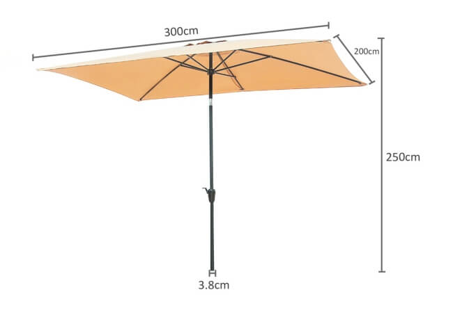 Lựa chọn mẫu ô dù phù hợp về kích thước