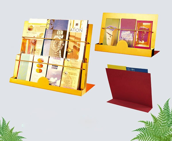 Giá để sách báo bằng inox thiết kế đơn giản và dễ sử dụng