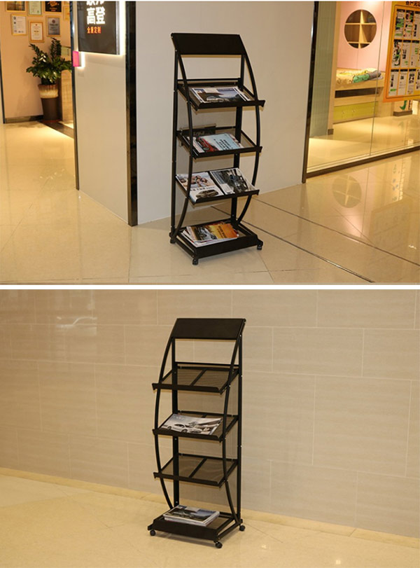 Kệ để tạp chí bằng thép phun sơn