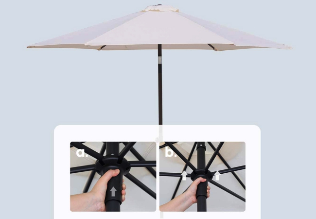 Kiểm tra khung dù ngoài trời thường xuyên