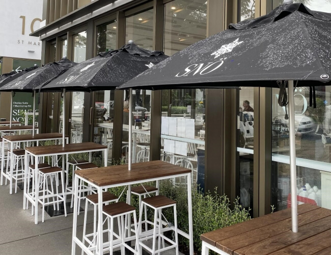 Lựa chọn ô dù phù hợp với kết cấu không gian