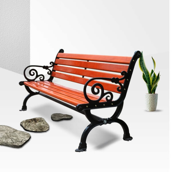 Mẫu ghế gang ngoài trời kích thước 1.5m được ưa chuộng