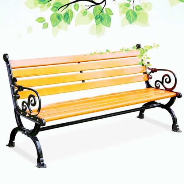 Mẫu ghế gang đúc công viên kích thước 1.8m