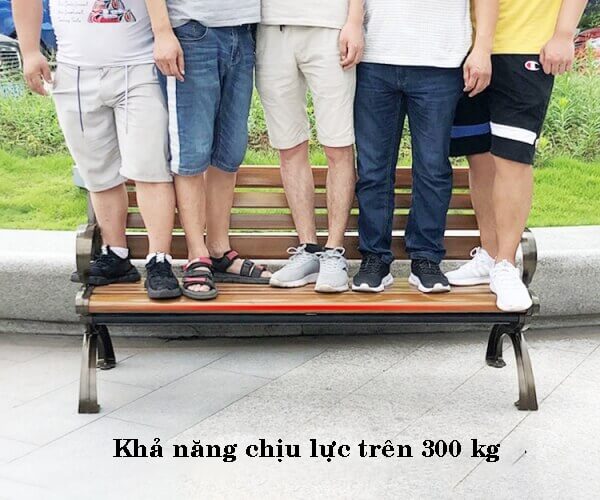 Khả năng chịu lực tốt, không cong vênh của ghế gang đúc