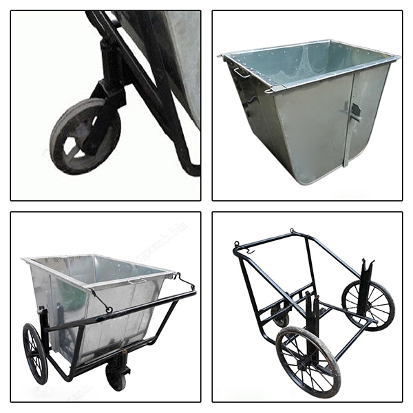 Xe đẩy rác 400 lít