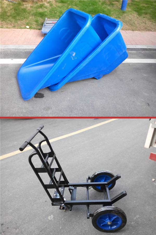 Chi tiết thiết kế các bộ phận trên xe đẩy rác