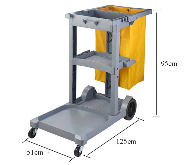 Kích thước xe đẩy đựng đồ dọn vệ sinh