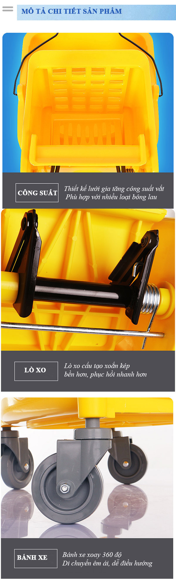 Chi tiết các bộ phận cấu thành