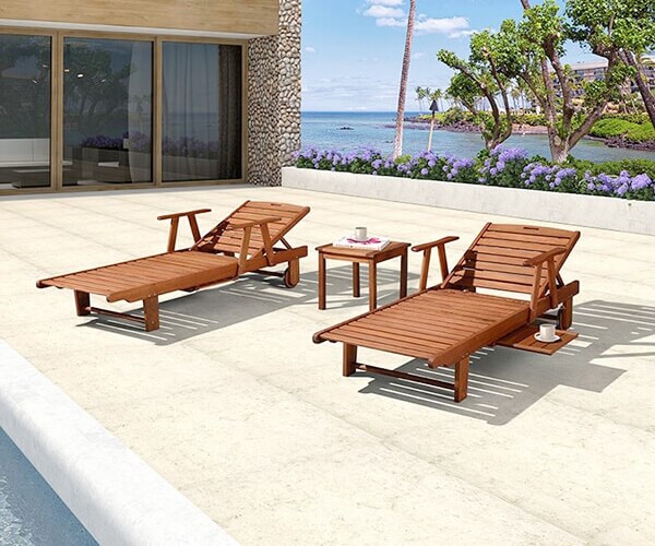 Ghế gỗ hồ bơi chất lượng, cao cấp