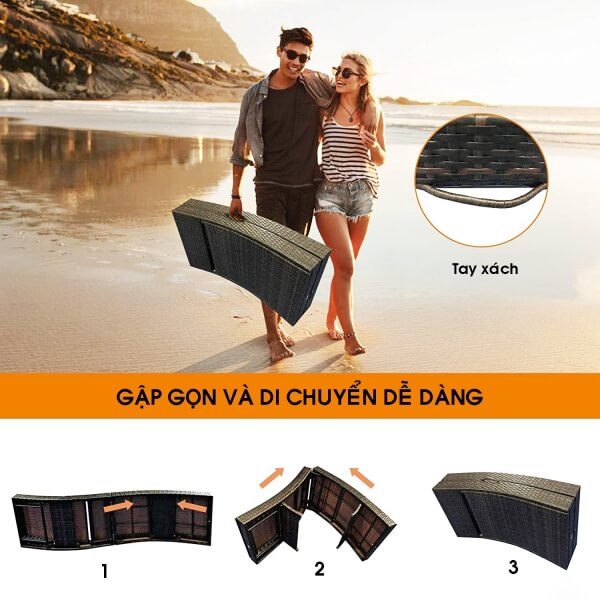 Giường tắm nắng nhập khẩu cao cấp