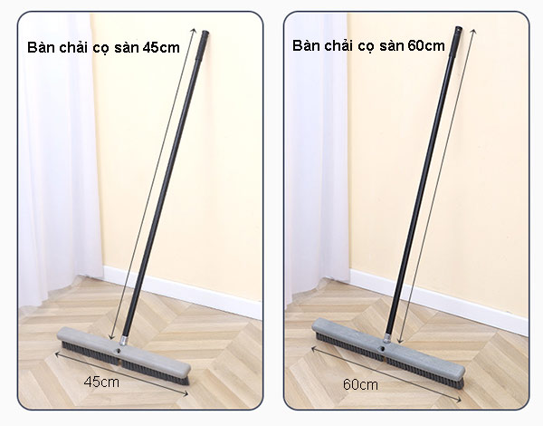 Kích thước bàn chải cọ rửa sàn nhà