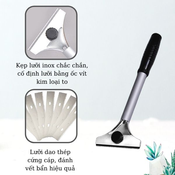 Kẹp dao nối lưỡi dao và khung chắc chắn bằng vít kim loại to