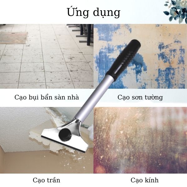 Sản phẩm dao cạo sàn nhà bằng inox ứng dụng đa dạng bề mặt sàn, tường, kính,...