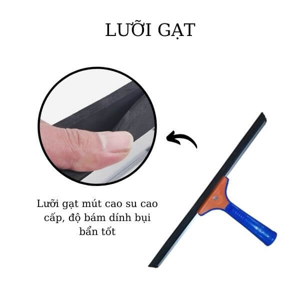 Lưỡi gạt làm từ mút cao su cao cấp, chất lượng