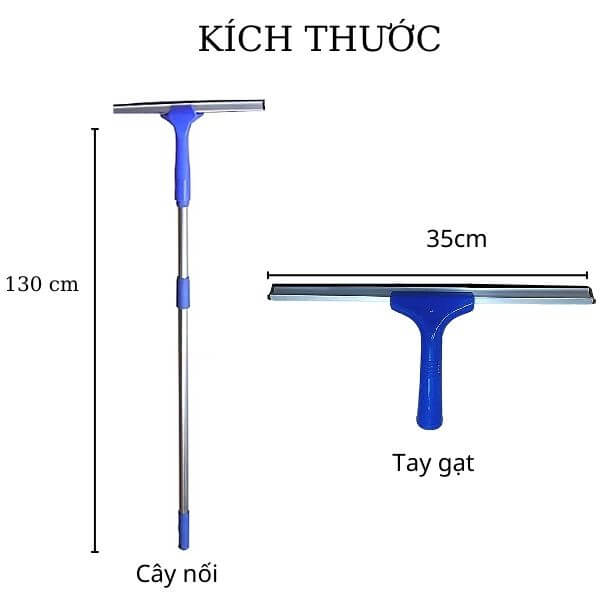 Chi tiết kích thước cây gạt kính cầm tay bằng nhựa