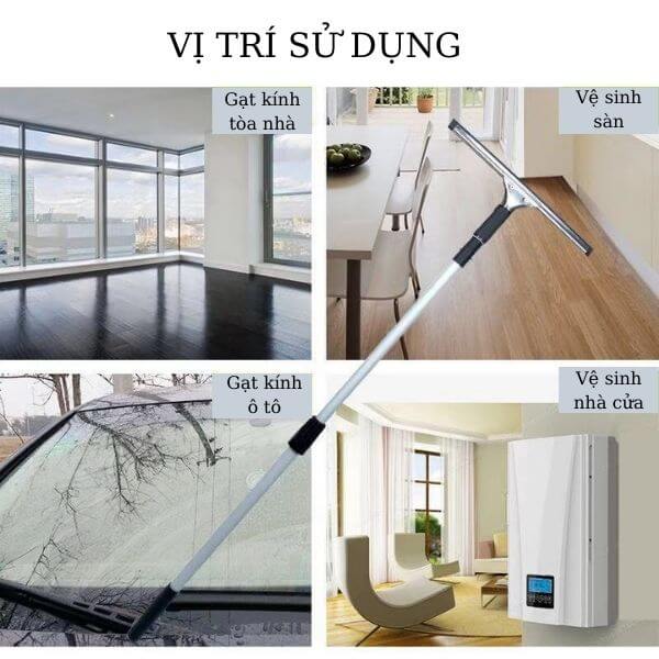 Ứng dụng của bộ gạt kính inox cầm tay