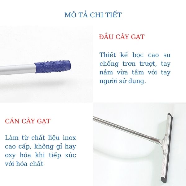 Chi tiết khung cây gạt nước cán inox