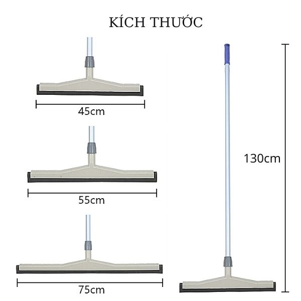 Chi tiết kích thước cây gạt sàn công nghiệp