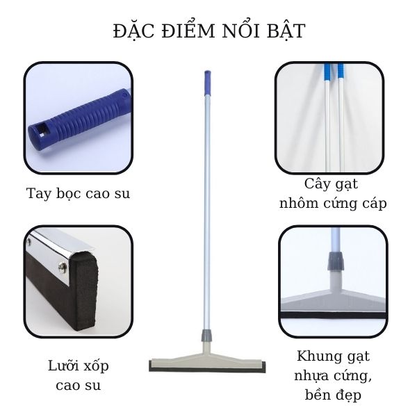 Đặc điểm nổi bật chinh phục mọi khách hàng của gạt sàn nhựa lưỡi cao su