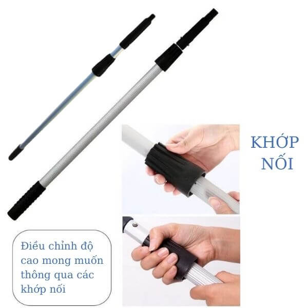 Khớp nối giúp dễ dàng điều chỉnh độ cao mong muốn