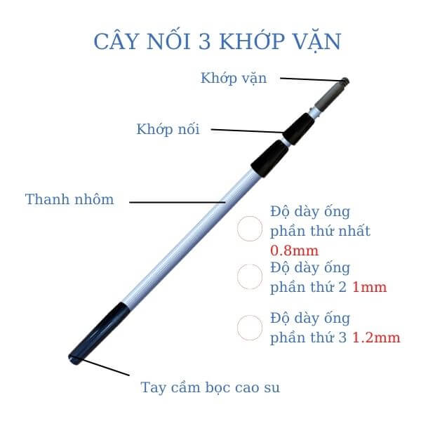 Cấu tạo cây nối 3 khớp vặn