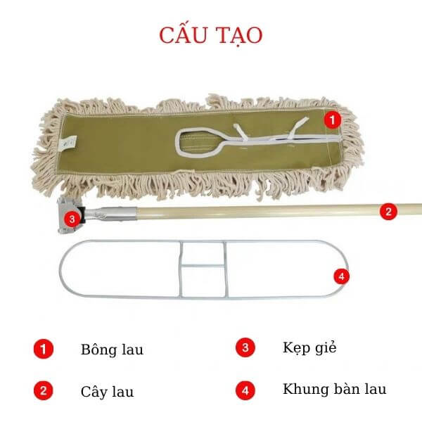 Cấu tạo chi tiết cây lau khô đa năng