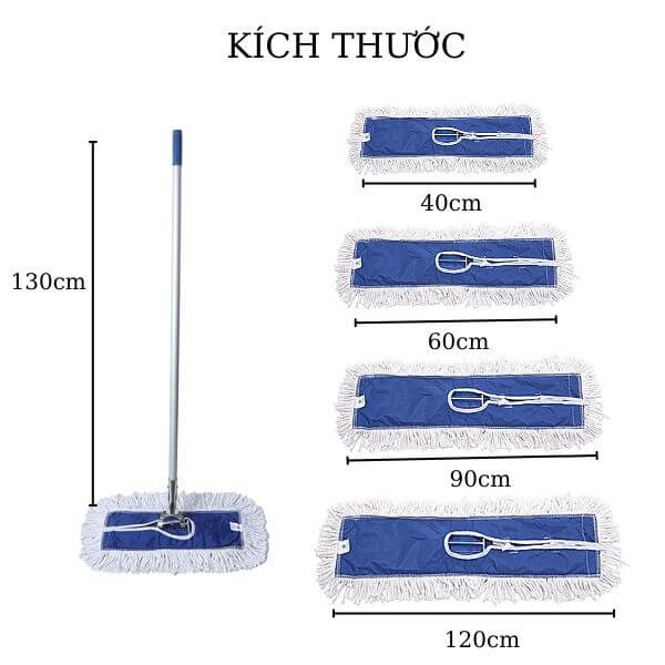 Chi tiết kích thước cây lau khô sàn nhà